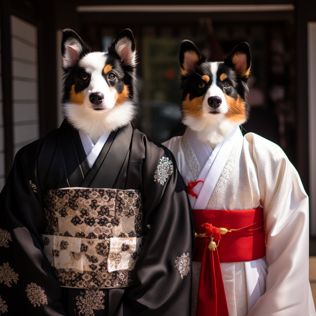 Feline Finesse: Realistic Cat Portrait in Japanese Splendor