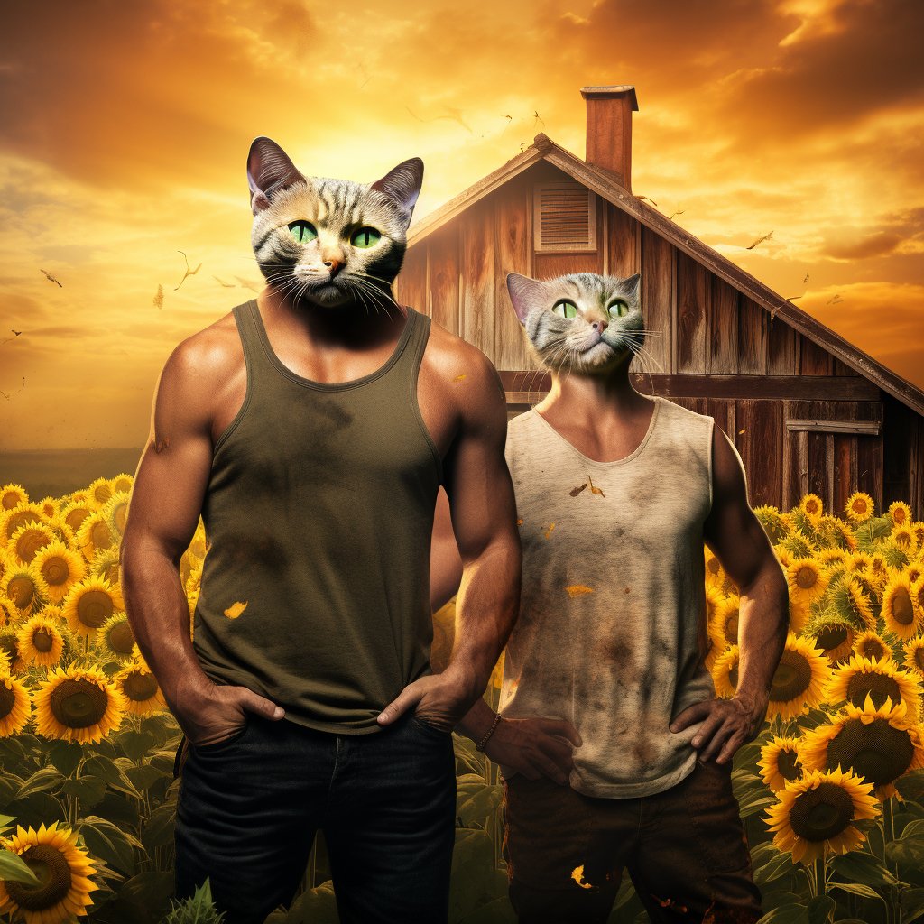 Henriette's Harvest: Furryroyal's Sunflower Farming Extravaganza