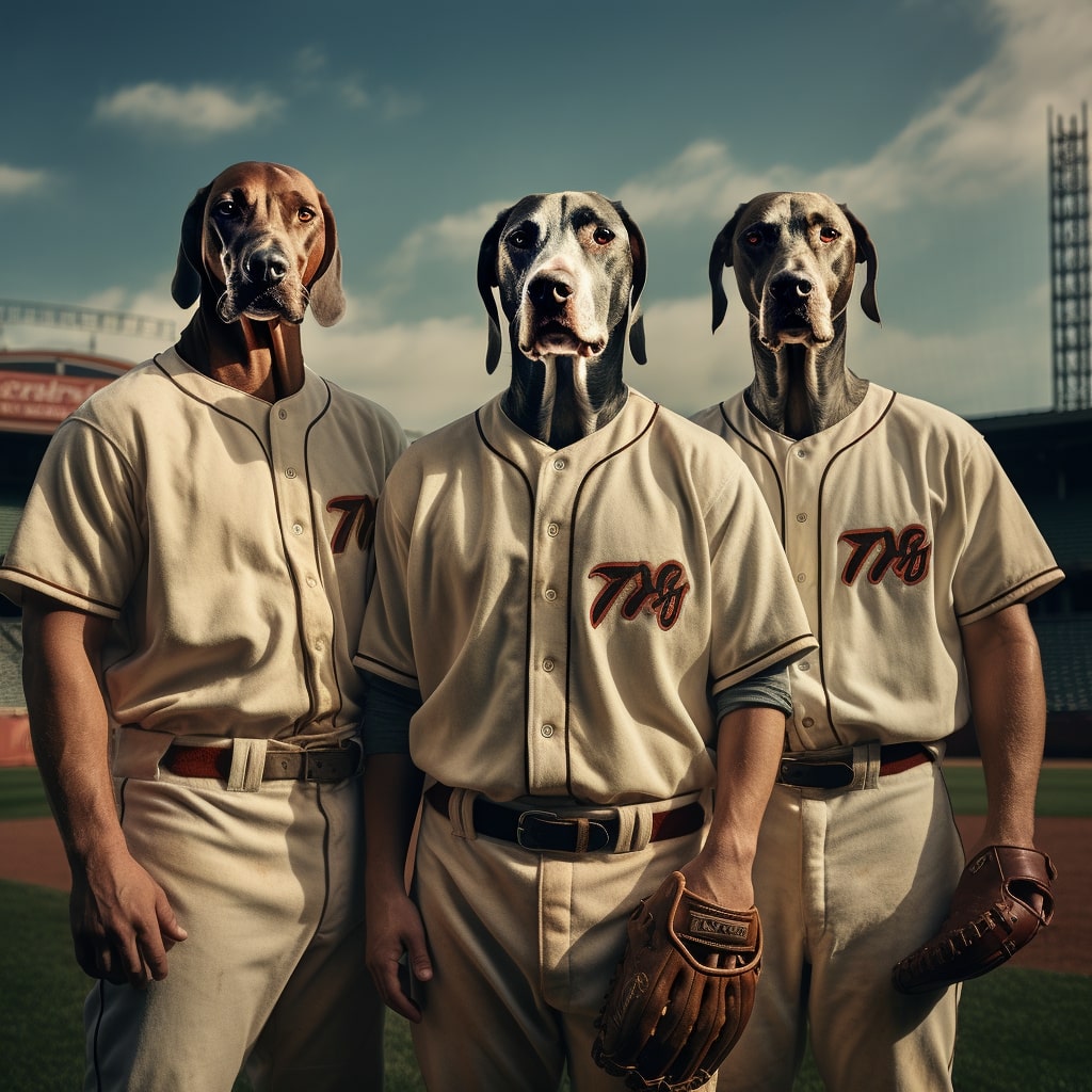 Roots of Furry Teamwork: Personalized Baseball Family Tree Canvas