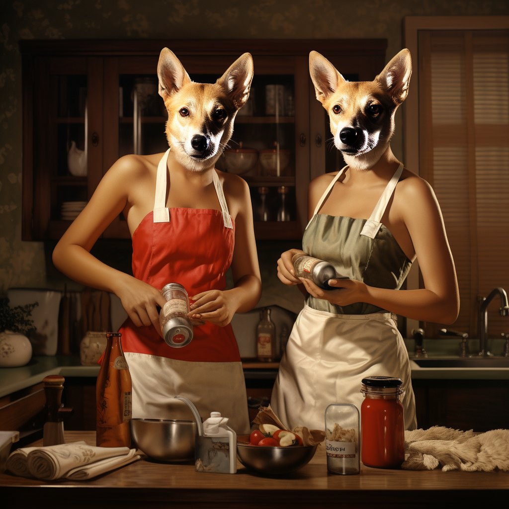 Large Modern Art Prints Featuring Furryroyal's Duo