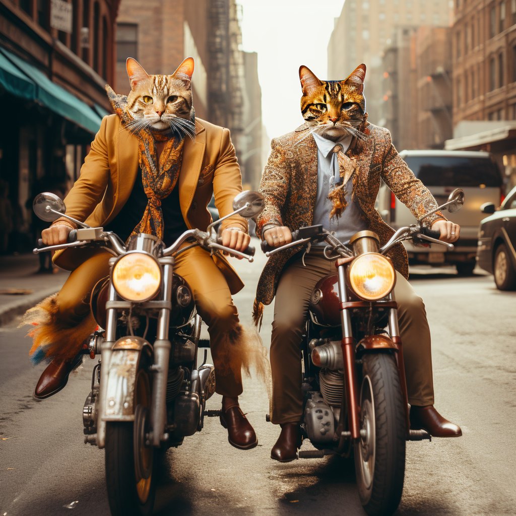 Art Print Websites Showcase Furryroyal's Motorcycle Saga