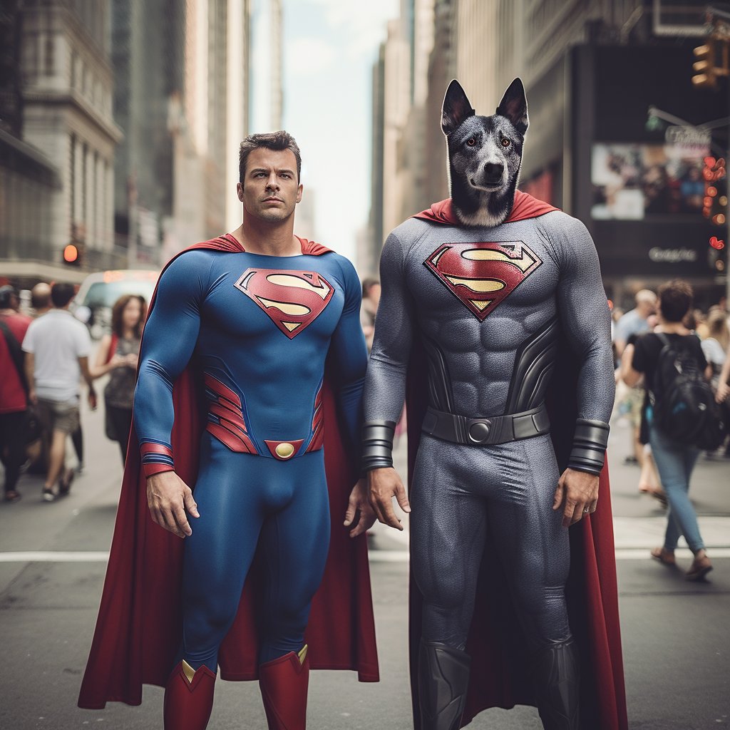 Prints of Heroism: Showcasing Your Superhero Dog