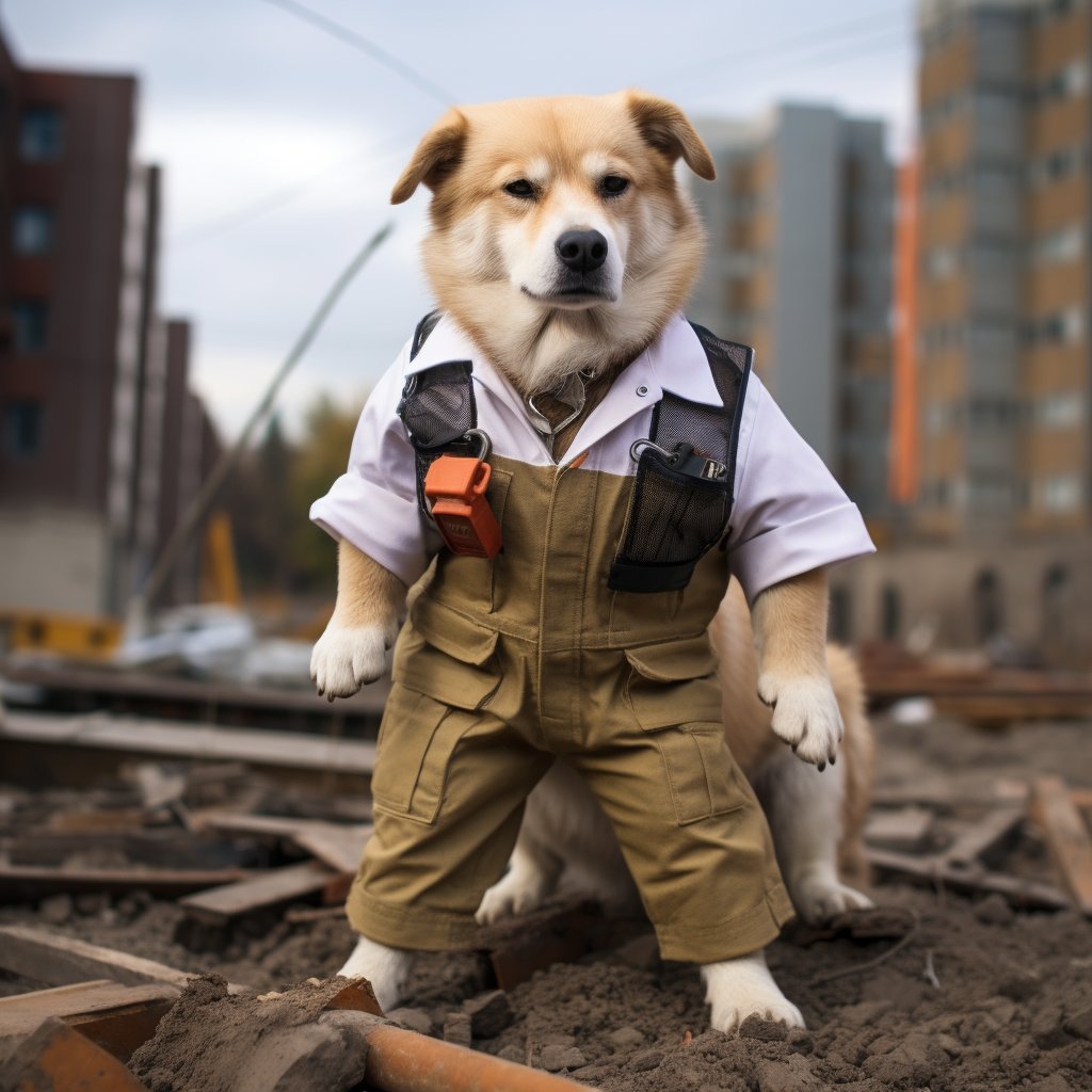 Structural Charm: Dog Lover Gifts for Her with Civil Engineer Flair