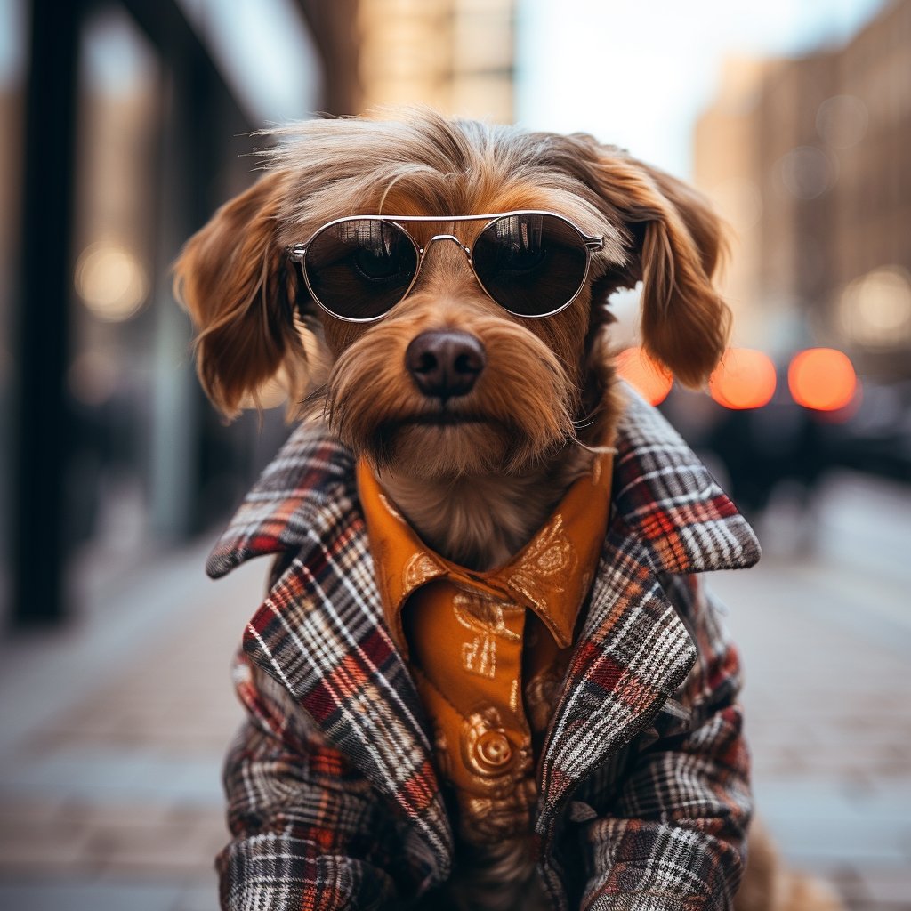 Tiny Trendsetter: Best Dressed Small Dog Canvas