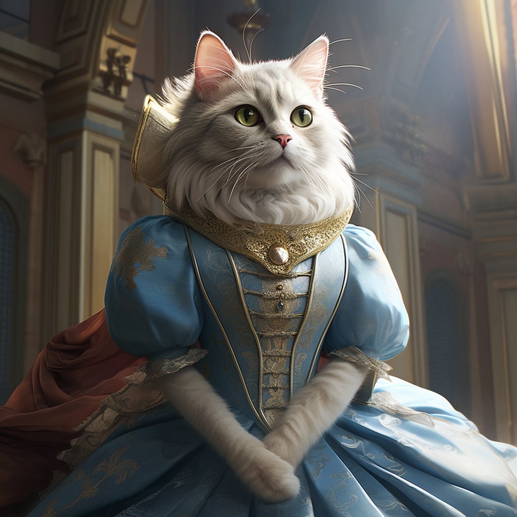 Enchanting Whiskers: Custom Cat Decor Portrait