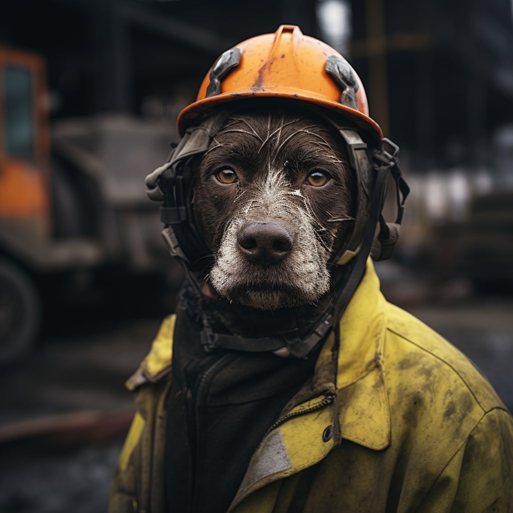 Yuletide Steelworker's Delight: Dog Christmas Decor Edition