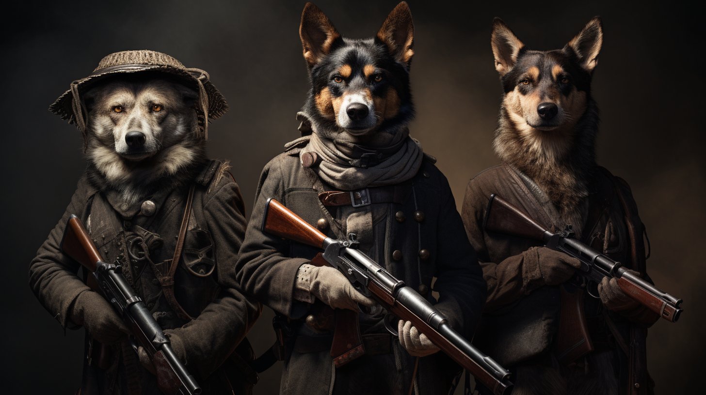 Adorable Trio's Precision: Sharpshooter Puppy Paw Portrait