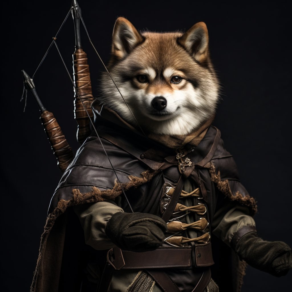 Valor Unleashed: Custom Pet Paintings from Photos Inspired by Archers